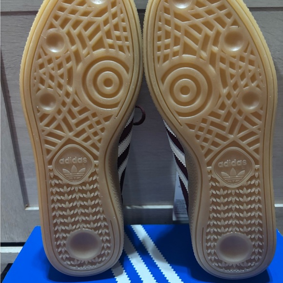 Adidas Spezial Maroon and Cream Sneakers - Picture 3 of 6